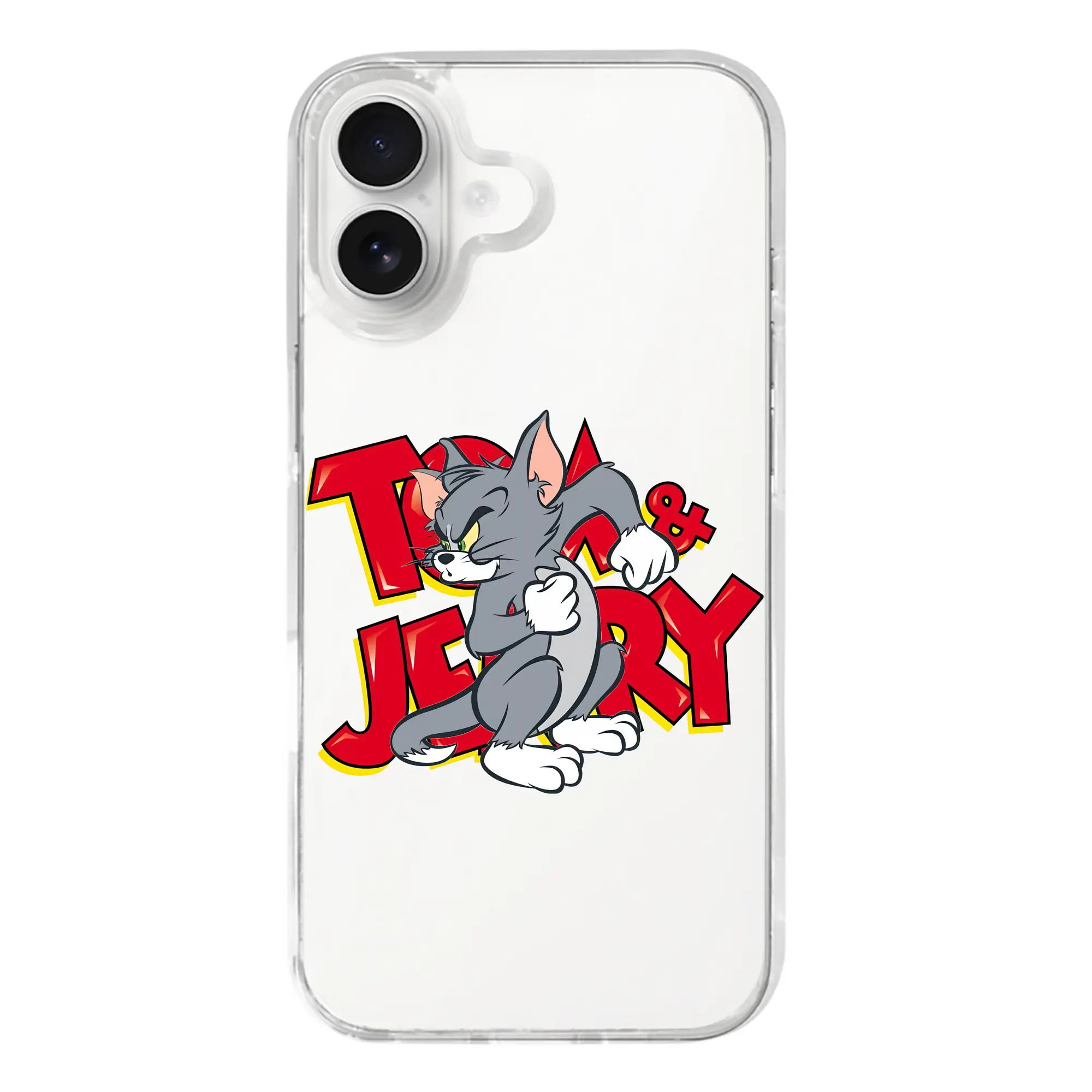 トムとジェリー グッズ トム - iPhone 17シリーズ 透明スマホケース – 薄型・耐衝撃・精密フィット保護カバー